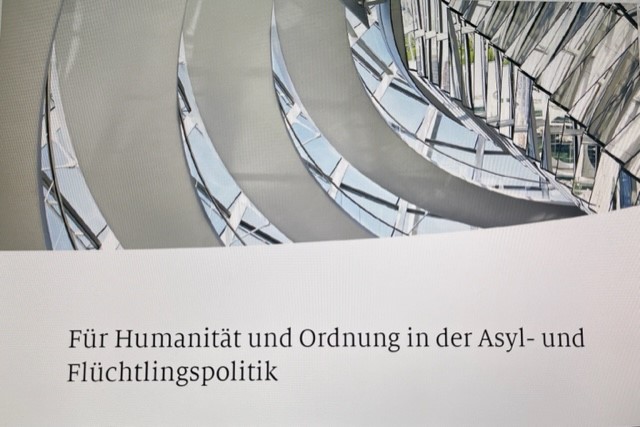 Positionspapier “Für Humanität und Ordnung in der Asyl- und Flüchtlingspolitik”